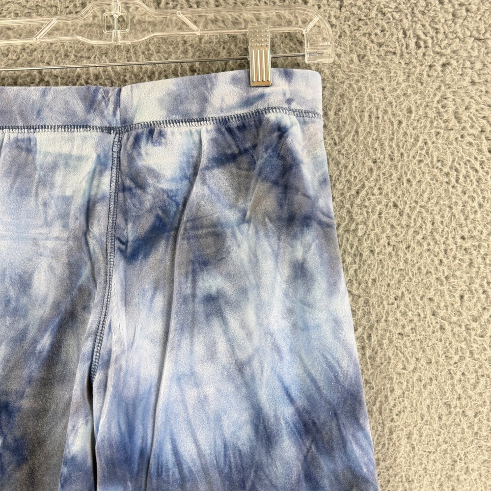 Mudd Velour Lounge Set Kids 14‎ Blue Tie Dye Vintage Y2K Wide Leg Drawstring - Picture 10 of 15